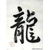 Dragon Symbol Calligraphy Painting