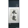 Chinese Water Dragon Calligraphy Scroll