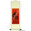Chinese Crane Symbol Calligraphy Scroll Painting