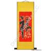 Red-Gold Chinese Good Fortune Character Calligraphy Scroll