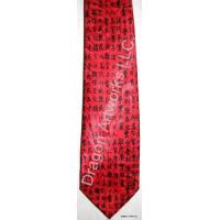 Chinese Calligraphy Characters Silk Tie