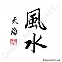 Feng Shui Symbols Chinese Calligraphy Painting
