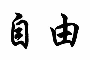 Free Small Chinese Symbols for Freedom Picture
